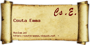 Csuta Emma névjegykártya